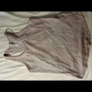 Lululemon pale pink loose tank.